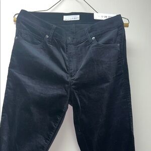 LOFT Black velvet modern skinny jeans